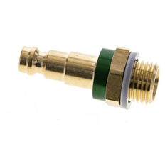 Brass DN 5 Green-Coded Air Coupling Plug G 1/4 inch Male