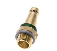 Brass DN 5 Green-Coded Air Coupling Plug G 1/4 inch Male