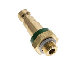 Brass DN 5 Green-Coded Air Coupling Plug G 1/8 inch Male