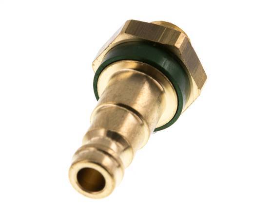 Brass DN 5 Green-Coded Air Coupling Plug G 1/8 inch Male