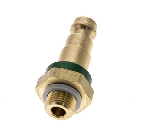 Brass DN 5 Green-Coded Air Coupling Plug G 1/8 inch Male