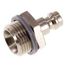 Nickel-plated Brass DN 5 Air Coupling Plug G 3/8 inch Male [2 Pieces]