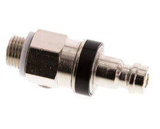 Nickel-plated Brass DN 5 Black Air Coupling Plug G 1/8 inch Male Double Shut-Off