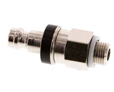 Nickel-plated Brass DN 5 Black Air Coupling Plug G 1/8 inch Male Double Shut-Off