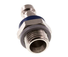 Nickel-plated Brass DN 5 Blue Air Coupling Plug G 1/4 inch Male