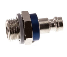 Nickel-plated Brass DN 5 Blue Air Coupling Plug G 1/4 inch Male