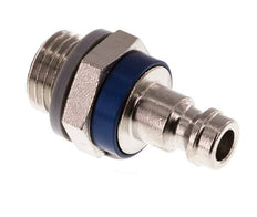 Nickel-plated Brass DN 5 Blue Air Coupling Plug G 1/4 inch Male