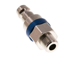 Nickel-plated Brass DN 5 Blue Air Coupling Plug G 1/8 inch Male