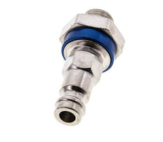 Nickel-plated Brass DN 5 Blue-Coded Air Coupling Plug G 1/8 inch Male