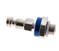 Nickel-plated Brass DN 5 Blue-Coded Air Coupling Plug G 1/8 inch Male