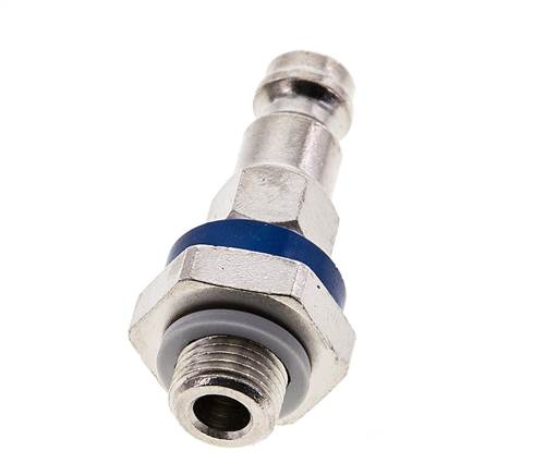 Nickel-plated Brass DN 5 Blue-Coded Air Coupling Plug G 1/8 inch Male