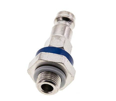 Nickel-plated Brass DN 5 Blue-Coded Air Coupling Plug G 1/8 inch Male