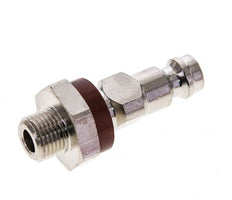 Nickel-plated Brass DN 5 Brown-Coded Air Coupling Plug G 1/8 inch Male