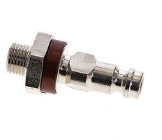 Nickel-plated Brass DN 5 Brown-Coded Air Coupling Plug G 1/8 inch Male