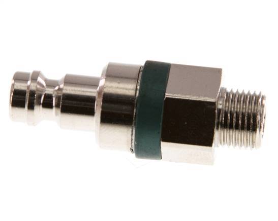 Nickel-plated Brass DN 5 Green Air Coupling Plug G 1/8 inch Male