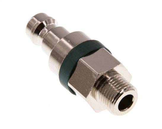 Nickel-plated Brass DN 5 Green Air Coupling Plug G 1/8 inch Male