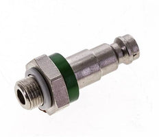 Nickel-plated Brass DN 5 Green-Coded Air Coupling Plug G 1/8 inch Male