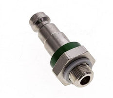 Nickel-plated Brass DN 5 Green-Coded Air Coupling Plug G 1/8 inch Male