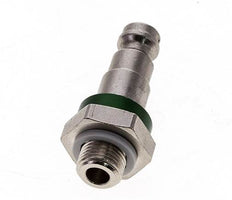 Nickel-plated Brass DN 5 Green-Coded Air Coupling Plug G 1/8 inch Male