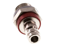 Nickel-plated Brass DN 5 Red Air Coupling Plug G 1/4 inch Male