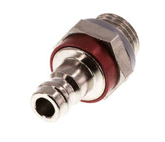 Nickel-plated Brass DN 5 Red Air Coupling Plug G 1/4 inch Male