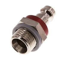 Nickel-plated Brass DN 5 Red Air Coupling Plug G 1/4 inch Male