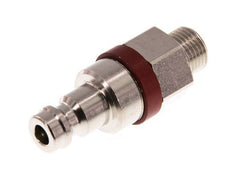 Nickel-plated Brass DN 5 Red Air Coupling Plug G 1/8 inch Male