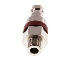 Nickel-plated Brass DN 5 Red Air Coupling Plug G 1/8 inch Male