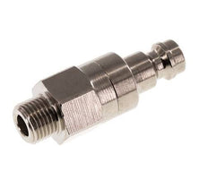 Nickel-plated Brass DN 5 Air Coupling Plug G 1/8 inch Male Double Shut-Off