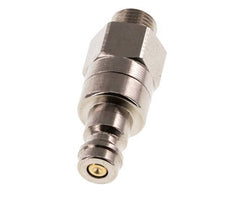 Nickel-plated Brass DN 5 Air Coupling Plug G 1/8 inch Male Double Shut-Off