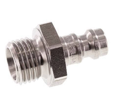 Stainless steel DN 5 Air Coupling Plug G 1/4 inch Male