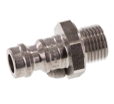 Stainless steel DN 5 Air Coupling Plug G 1/8 inch Male