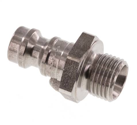 Stainless steel DN 5 Air Coupling Plug G 1/8 inch Male