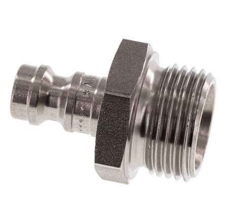 Stainless steel DN 5 Air Coupling Plug G 3/8 inch Male