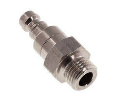 Stainless steel DN 5 Air Coupling Plug G 1/4 inch Male Double Shut-Off