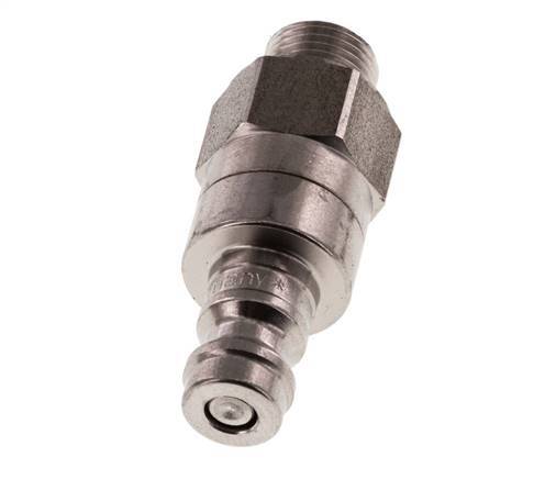 Stainless steel DN 5 Air Coupling Plug G 1/8 inch Male Double Shut-Off