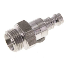 Stainless steel DN 5 Air Coupling Plug G 3/8 inch Male Double Shut-Off