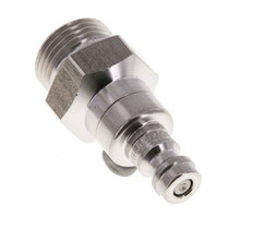 Stainless steel DN 5 Air Coupling Plug G 3/8 inch Male Double Shut-Off