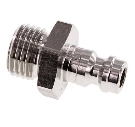 Stainless Steel 316L DN 5 Air Coupling Plug G 1/4 inch Male