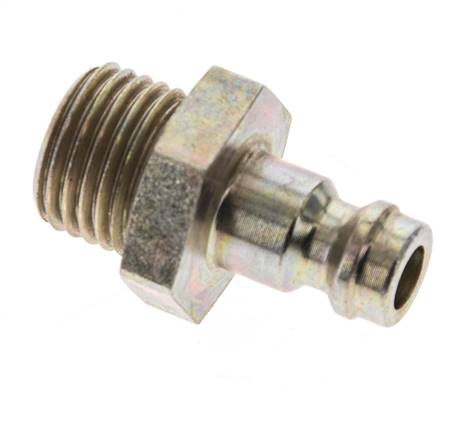 Hardened steel DN 5 Air Coupling Plug G 1/4 inch Male