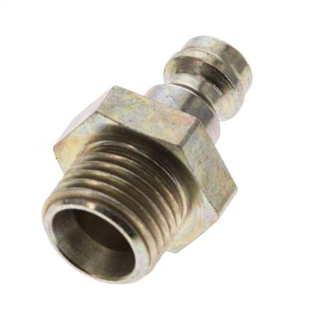 Hardened steel DN 5 Air Coupling Plug G 1/4 inch Male