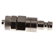 Nickel-plated Brass DN 5 Air Coupling Plug 6x8 mm Union Nut Double Shut-Off