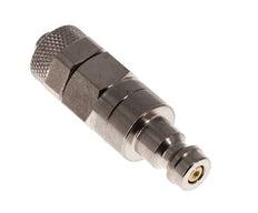 Nickel-plated Brass DN 5 Air Coupling Plug 6x8 mm Union Nut Double Shut-Off