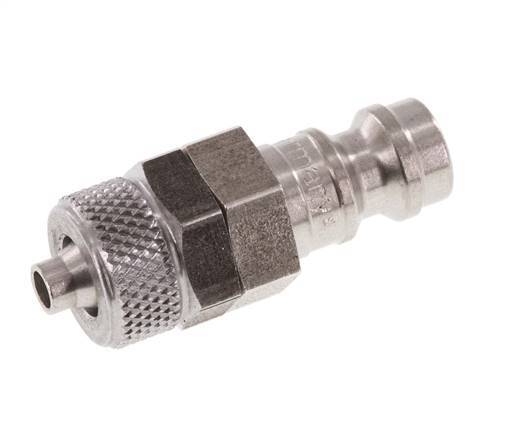 Stainless steel DN 5 Air Coupling Plug 4x6 mm Union Nut