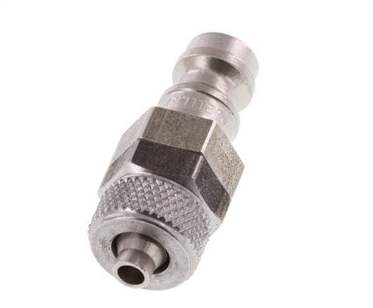 Stainless steel DN 5 Air Coupling Plug 4x6 mm Union Nut