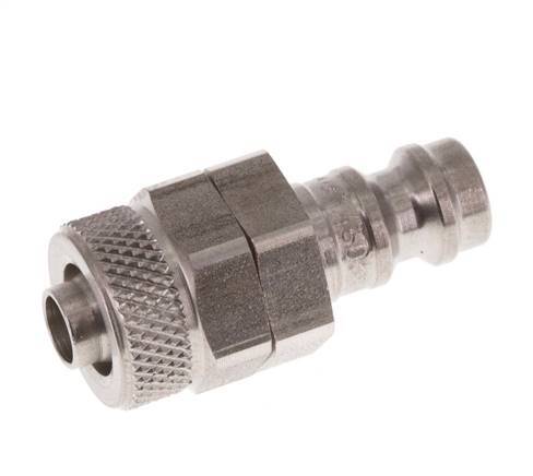 Stainless steel DN 5 Air Coupling Plug 6x8 mm Union Nut