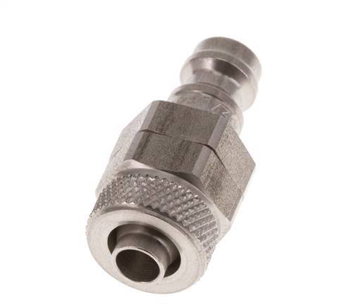 Stainless steel DN 5 Air Coupling Plug 6x8 mm Union Nut