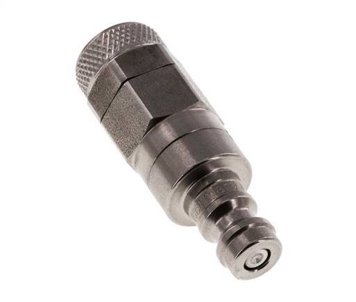 Stainless steel DN 5 Air Coupling Plug 6x8 mm Union Nut Double Shut-Off