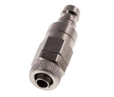 Stainless steel DN 5 Air Coupling Plug 6x8 mm Union Nut Double Shut-Off