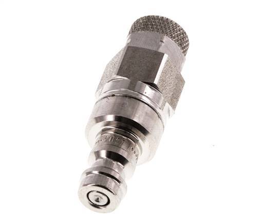 Stainless Steel 316L DN 5 Air Coupling Plug 4x6 mm Union Nut Double Shut-Off